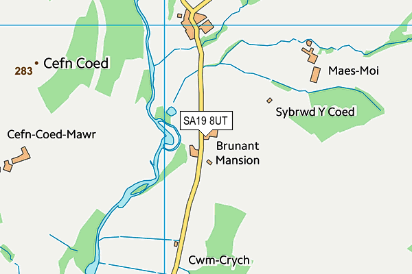 SA19 8UT map - OS VectorMap District (Ordnance Survey)