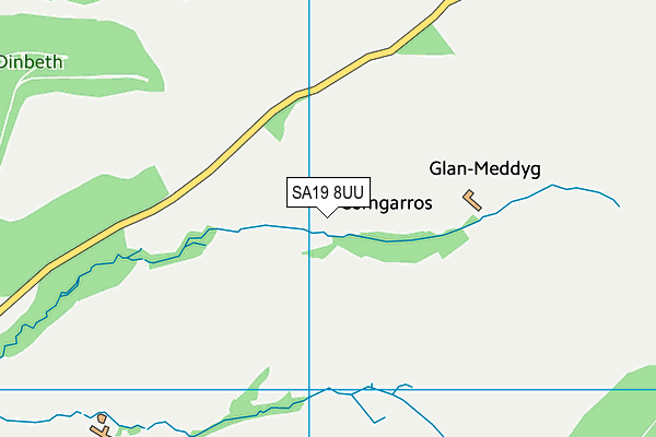 SA19 8UU map - OS VectorMap District (Ordnance Survey)