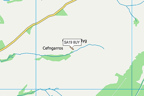 SA19 8UY map - OS VectorMap District (Ordnance Survey)