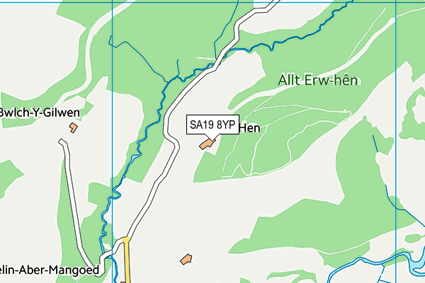 SA19 8YP map - OS VectorMap District (Ordnance Survey)