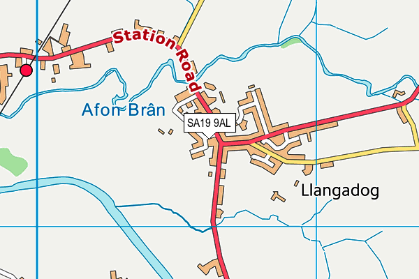 SA19 9AL map - OS VectorMap District (Ordnance Survey)