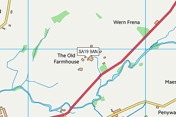 SA19 9AN map - OS VectorMap District (Ordnance Survey)