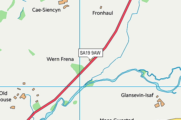 SA19 9AW map - OS VectorMap District (Ordnance Survey)