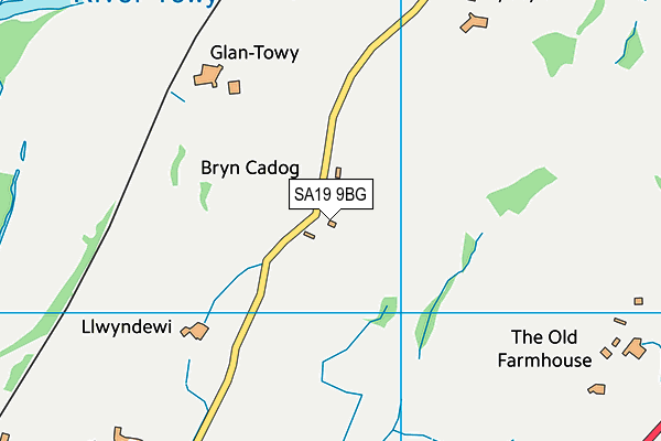 SA19 9BG map - OS VectorMap District (Ordnance Survey)