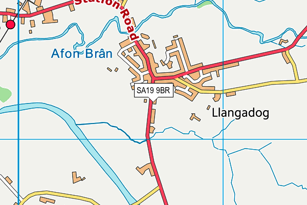 SA19 9BR map - OS VectorMap District (Ordnance Survey)