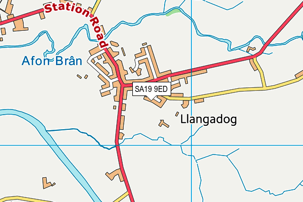 SA19 9ED map - OS VectorMap District (Ordnance Survey)