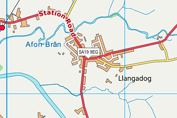 SA19 9EG map - OS VectorMap District (Ordnance Survey)