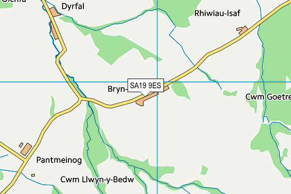 SA19 9ES map - OS VectorMap District (Ordnance Survey)