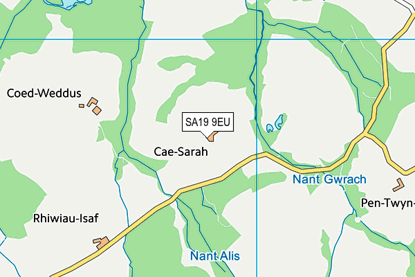 SA19 9EU map - OS VectorMap District (Ordnance Survey)