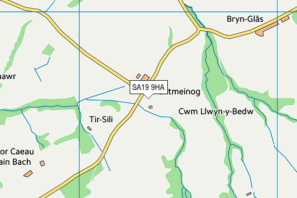 SA19 9HA map - OS VectorMap District (Ordnance Survey)