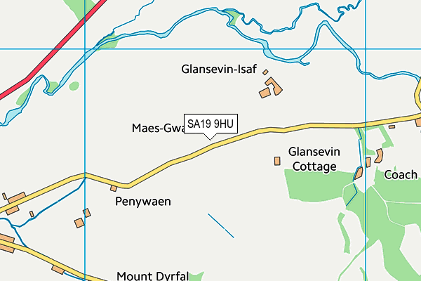 SA19 9HU map - OS VectorMap District (Ordnance Survey)