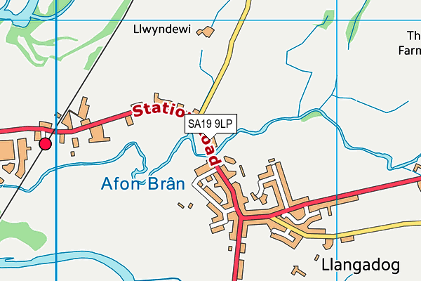 SA19 9LP map - OS VectorMap District (Ordnance Survey)