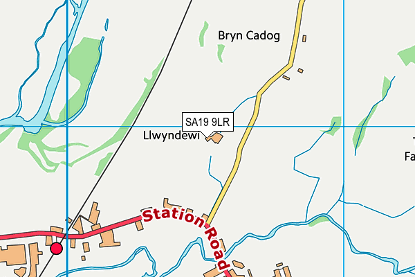 SA19 9LR map - OS VectorMap District (Ordnance Survey)