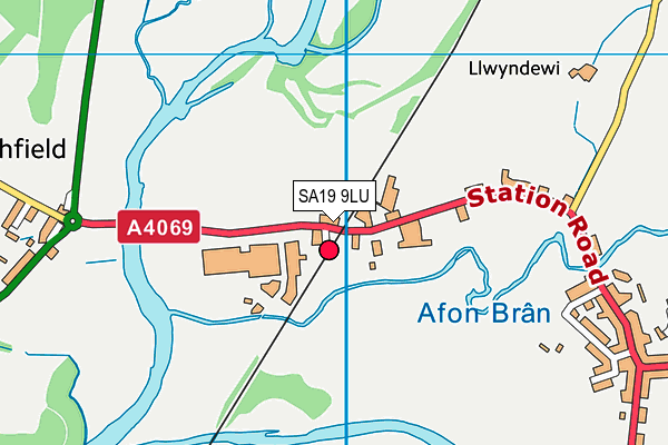 SA19 9LU map - OS VectorMap District (Ordnance Survey)