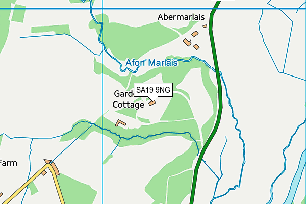 SA19 9NG map - OS VectorMap District (Ordnance Survey)