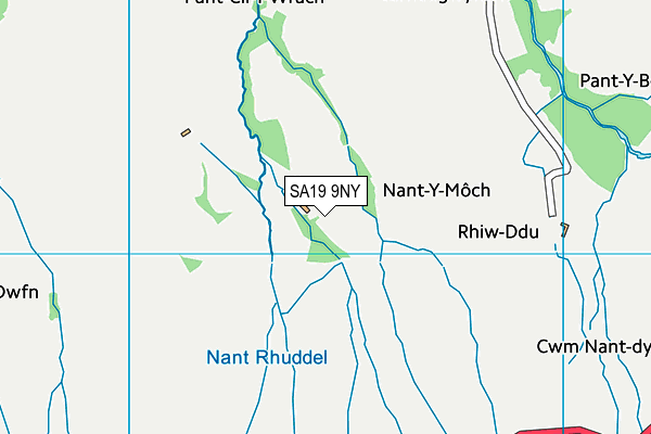 SA19 9NY map - OS VectorMap District (Ordnance Survey)