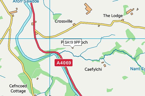 SA19 9PP map - OS VectorMap District (Ordnance Survey)