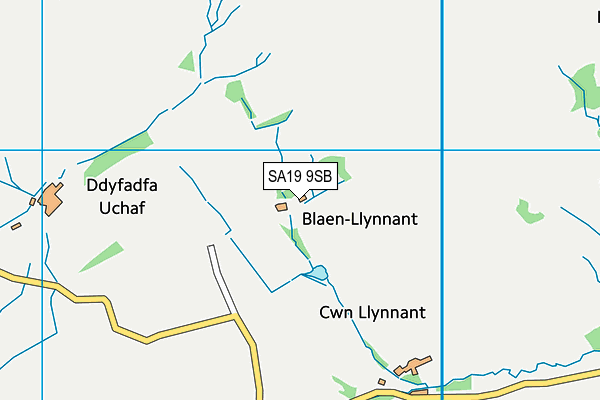 SA19 9SB map - OS VectorMap District (Ordnance Survey)