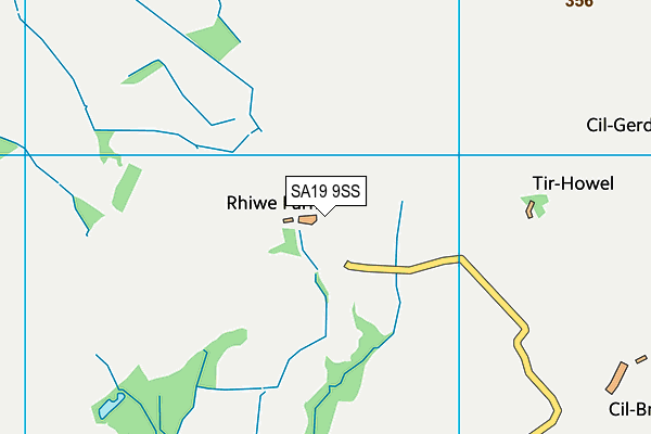 SA19 9SS map - OS VectorMap District (Ordnance Survey)