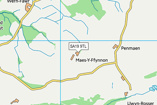 SA19 9TL map - OS VectorMap District (Ordnance Survey)