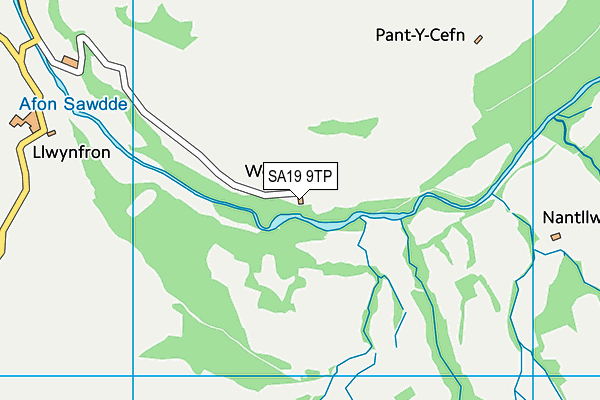 SA19 9TP map - OS VectorMap District (Ordnance Survey)