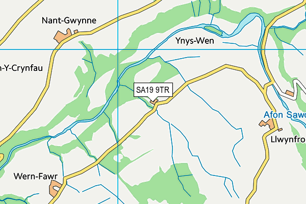 SA19 9TR map - OS VectorMap District (Ordnance Survey)