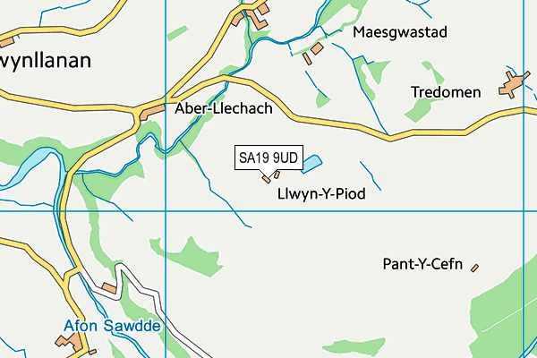 SA19 9UD map - OS VectorMap District (Ordnance Survey)