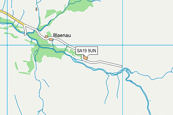 SA19 9UN map - OS VectorMap District (Ordnance Survey)