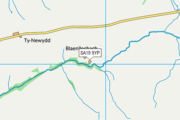 SA19 9YP map - OS VectorMap District (Ordnance Survey)