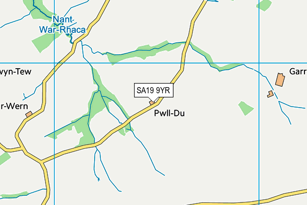 SA19 9YR map - OS VectorMap District (Ordnance Survey)