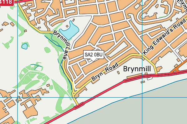 Brynmill Primary School map (SA2 0BU) - OS VectorMap District (Ordnance Survey)