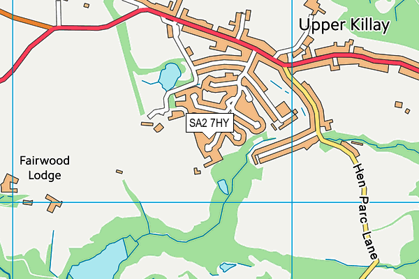 SA2 7HY map - OS VectorMap District (Ordnance Survey)
