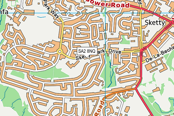 SA2 8NQ map - OS VectorMap District (Ordnance Survey)