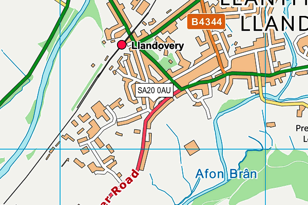 SA20 0AU map - OS VectorMap District (Ordnance Survey)