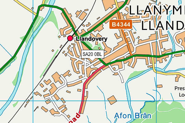 SA20 0BL map - OS VectorMap District (Ordnance Survey)