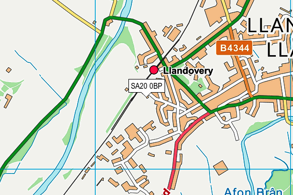 SA20 0BP map - OS VectorMap District (Ordnance Survey)