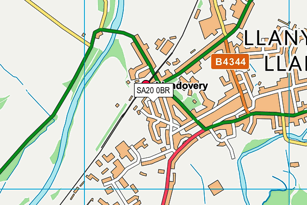 SA20 0BR map - OS VectorMap District (Ordnance Survey)