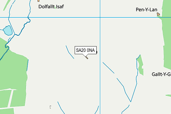 SA20 0NA map - OS VectorMap District (Ordnance Survey)