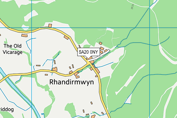 SA20 0NY map - OS VectorMap District (Ordnance Survey)