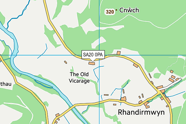 SA20 0PA map - OS VectorMap District (Ordnance Survey)