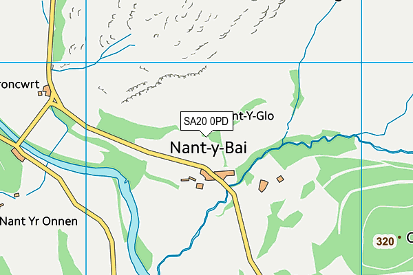 SA20 0PD map - OS VectorMap District (Ordnance Survey)