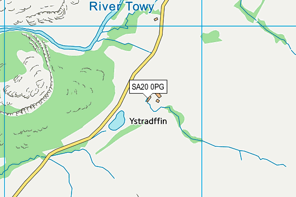 SA20 0PG map - OS VectorMap District (Ordnance Survey)