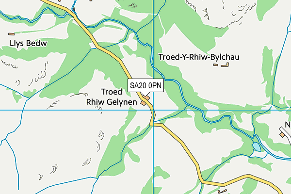 SA20 0PN map - OS VectorMap District (Ordnance Survey)