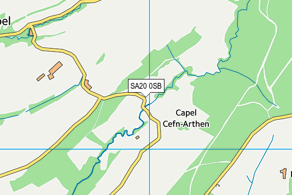 SA20 0SB map - OS VectorMap District (Ordnance Survey)