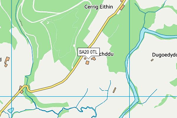 SA20 0TL map - OS VectorMap District (Ordnance Survey)