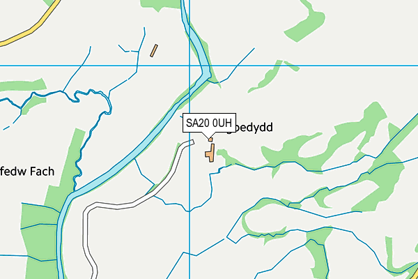 SA20 0UH map - OS VectorMap District (Ordnance Survey)