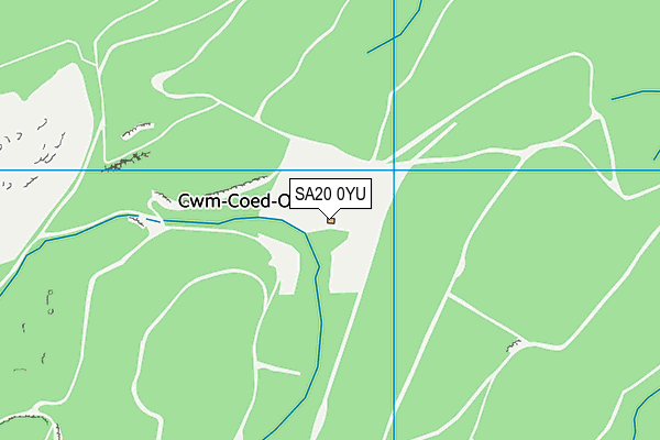 SA20 0YU map - OS VectorMap District (Ordnance Survey)