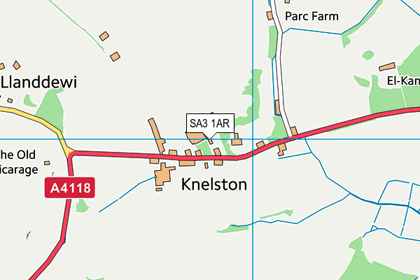 Knelston Primary School map (SA3 1AR) - OS VectorMap District (Ordnance Survey)