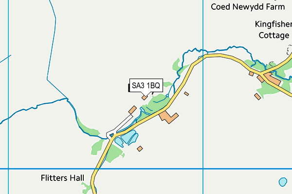 SA3 1BQ map - OS VectorMap District (Ordnance Survey)