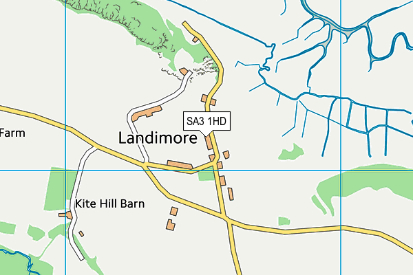 SA3 1HD map - OS VectorMap District (Ordnance Survey)